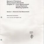 خرید و دانلود نسخه کامل کتاب API 21.1. Flow Measurement Using Electronic Metering Systems, Section 1 Electronic Gas Measurement