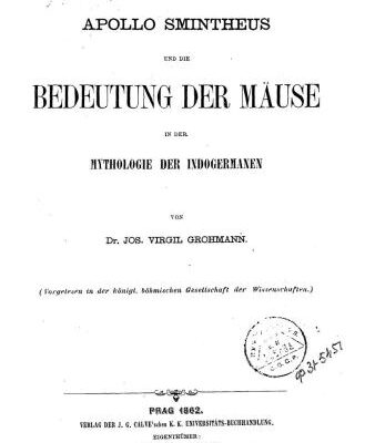 خرید و دانلود نسخه کامل کتاب Apollo Smintheus und die Bedeutung der Mäuse in der Mythologie der Indogermanen