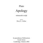 خرید و دانلود نسخه کامل کتاب Apology : minuscule script, edited by Ross G. Arthur