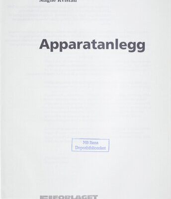خرید و دانلود نسخه کامل کتاب Apparatanlegg