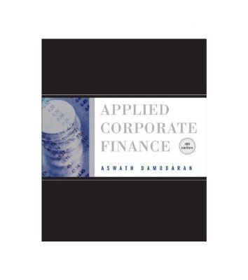 خرید و دانلود نسخه کامل کتاب Applied Corporate Finance, Third Edition