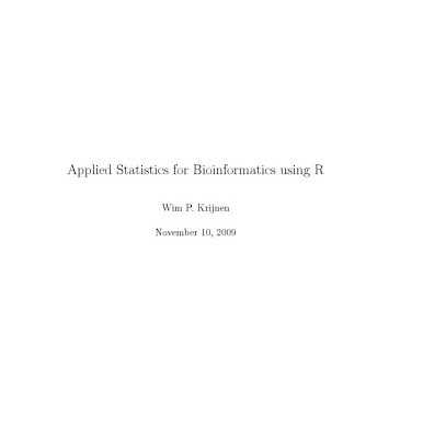 خرید و دانلود نسخه کامل کتاب Applied Statistics for Bioinformatics using R