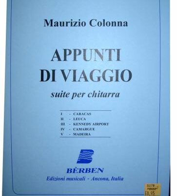خرید و دانلود نسخه کامل کتاب Appunti di viaggio. Suite per chitarra