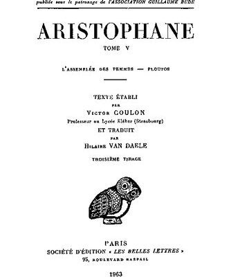 خرید و دانلود نسخه کامل کتاب Aristophane, Tome V: L’Assemblée des Femmes – Ploutos