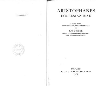 خرید و دانلود نسخه کامل کتاب Aristophanes’ Ecclesiazusae