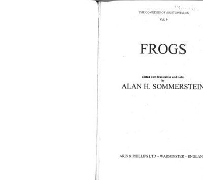 خرید و دانلود نسخه کامل کتاب Aristophanes: Frogs