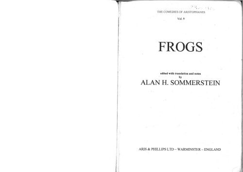 خرید و دانلود نسخه کامل کتاب Aristophanes: Frogs_68e121d091e81.jpeg خرید و دانلود نسخه کامل کتاب Aristophanes: Frogs