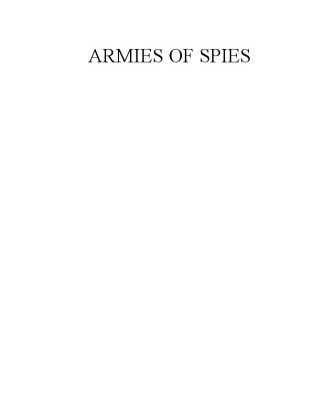 خرید و دانلود نسخه کامل کتاب Armies of Spies (Nazi covert operations before WW II)