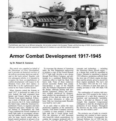 خرید و دانلود نسخه کامل کتاب Armor combat development 1917-1945