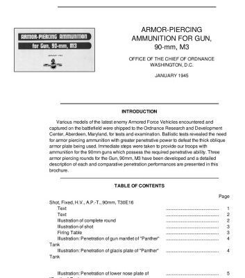 خرید و دانلود نسخه کامل کتاب Armor-piercing ammunition for gun, 90-mm, M3