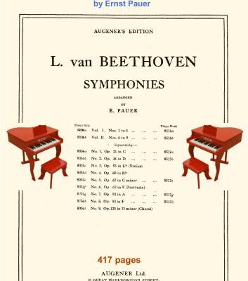 خرید و دانلود نسخه کامل کتاب Arrangements for solo piano of the 9 symphonies of Beethoven by Ernst Pauer