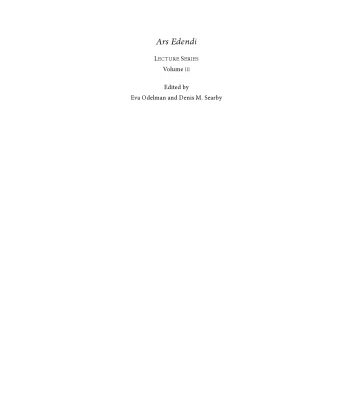 خرید و دانلود نسخه کامل کتاب Ars edendi : lecture series. Volume 3