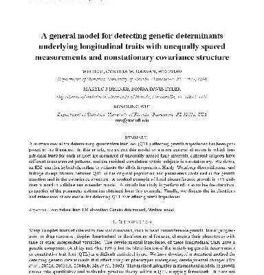 خرید و دانلود نسخه کامل کتاب [Article] A general model for detecting genetic determinants underlying longitudinal traits with unequally