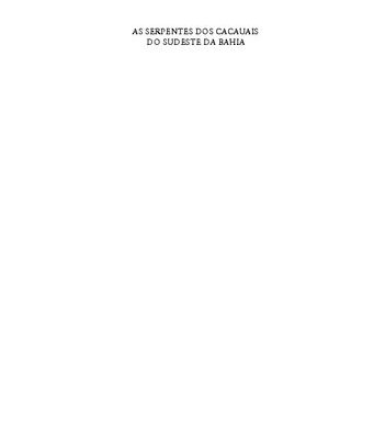 خرید و دانلود نسخه کامل کتاب as_serpentes_dos_cacauais_do_sudeste_da_bahia