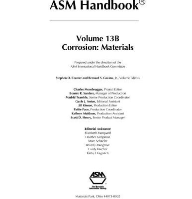 خرید و دانلود نسخه کامل کتاب ASM Metals HandBook Vol. 13B – Corrosion: Materials