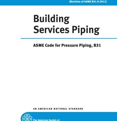 خرید و دانلود نسخه کامل کتاب ASME B31.9 – 2014 Building Services Piping