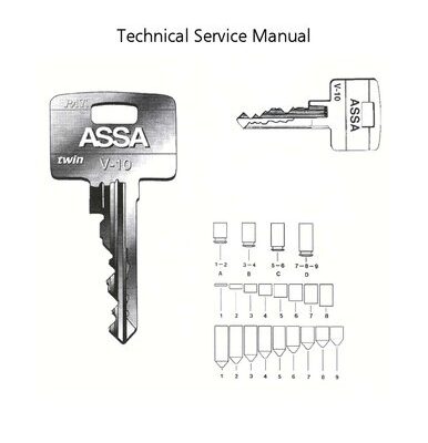 خرید و دانلود نسخه کامل کتاب ASSA Twin 6000 Technical Service Manual