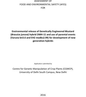خرید و دانلود نسخه کامل کتاب Assessment of Food and Environmental Safety of GE mustard