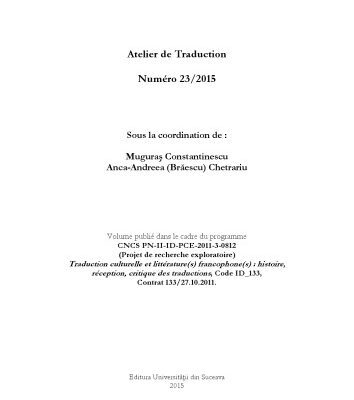 خرید و دانلود نسخه کامل کتاب Atelier de traduction