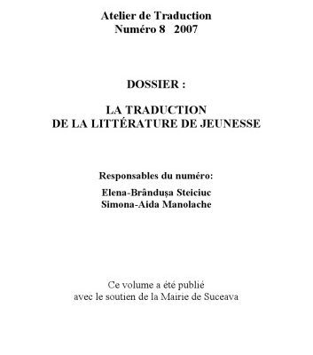 خرید و دانلود نسخه کامل کتاب Atelier de traduction