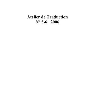 خرید و دانلود نسخه کامل کتاب Atelier de traduction