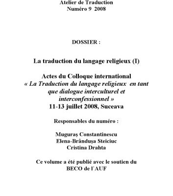 خرید و دانلود نسخه کامل کتاب Atelier de traduction