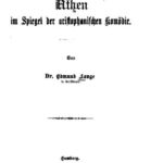 خرید و دانلود نسخه کامل کتاب Athen im Spiegel der aristophanischen Komödie