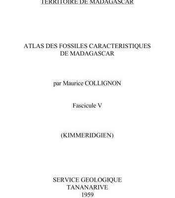 خرید و دانلود نسخه کامل کتاب Atlas des fossiles caractéristiques de Madagascar. Fasc.5. (Kimmeridgien). Rép. Malgache Serv. Géol. Tananarive