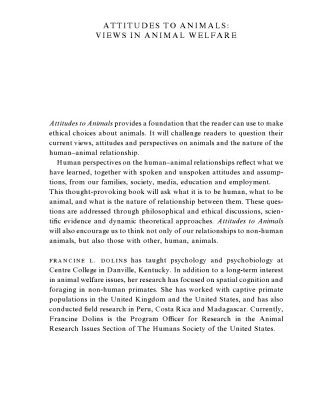خرید و دانلود نسخه کامل کتاب Attitudes to Animals: Views in Animal Welfare