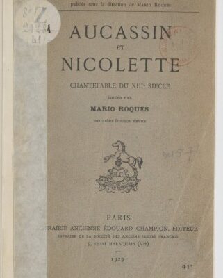 خرید و دانلود نسخه کامل کتاب Aucassin et Nicolette, chantefable du XIIIe siècle