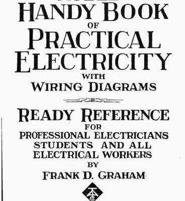 خرید و دانلود نسخه کامل کتاب Audels handy book of Practical Electricity, with wiring diagrams ready reference for professional electricians, students and all electrical workers
