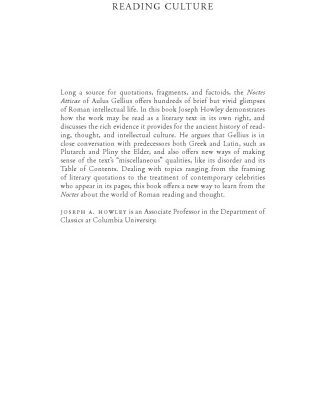 خرید و دانلود نسخه کامل کتاب Aulus Gellius and Roman Reading Culture: Text, Presence, and Imperial Knowledge in the Noctes Atticae