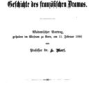 خرید و دانلود نسخه کامل کتاب Aus der Geschichte des französischen Dramas. Akademischer Vortrag, gehalten im Museum zu Bern, am 11. Februar 1886