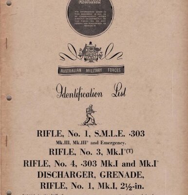 خرید و دانلود نسخه کامل کتاب Australian Military Forces Identification List [S.M.L.E. Rifles, No.s 1,3,4 – diagrams, parts]
