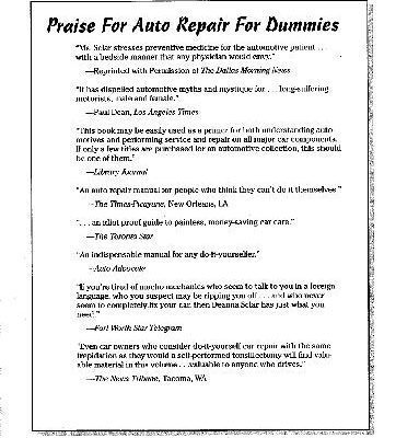 خرید و دانلود نسخه کامل کتاب Auto Repair For Dummies