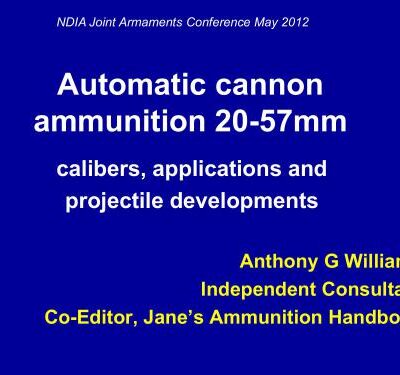 خرید و دانلود نسخه کامل کتاب Automatic cannon ammunition 20-57mm calibers, applications and projectile developments