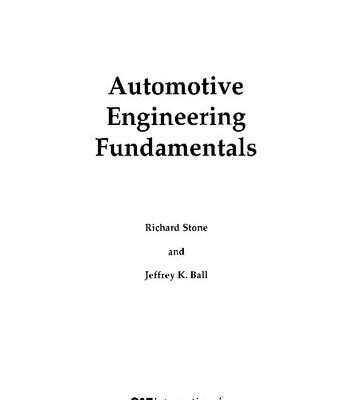 خرید و دانلود نسخه کامل کتاب Automotive Engineering Fundamentals