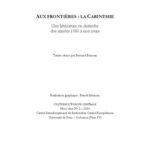 خرید و دانلود نسخه کامل کتاب AUX FRONTIÈRES : LA CARINTHIE Une littérature en Autriche des années 1960 à nos jours