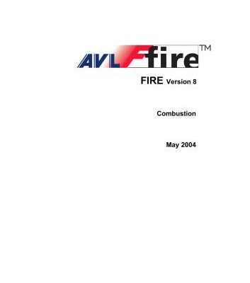 خرید و دانلود نسخه کامل کتاب AVL. Fire. Version 8. Vol 2: Combustion. CFD Solver v8.3 – Combustion
