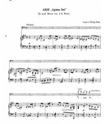 خرید و دانلود نسخه کامل کتاب Bach – Agnus Dei from Mass in B minor