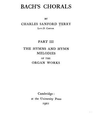 خرید و دانلود نسخه کامل کتاب Bach’s chorals. Part III. The hymns and hymn melodies of the organ works