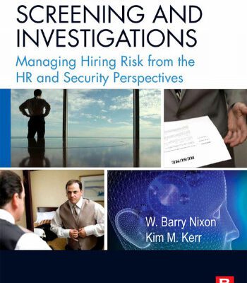 خرید و دانلود نسخه کامل کتاب Background Screening and Investigations: Managing Hiring Risk from the HR and Security Perspectives