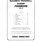 خرید و دانلود نسخه کامل کتاب Baden Powell. Songbook, Vol. 2 (Guitar Scores)