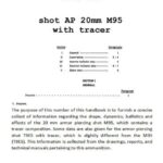 خرید و دانلود نسخه کامل کتاب Ballistic and engineering data for shot AP 20mm M95 with tracer
