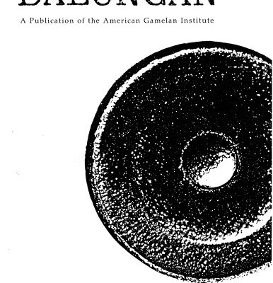 خرید و دانلود نسخه کامل کتاب Balungan Gamelan Journal