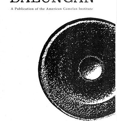 خرید و دانلود نسخه کامل کتاب Balungan Gamelan Journal