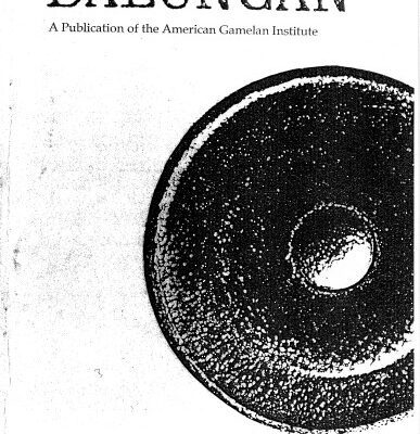 خرید و دانلود نسخه کامل کتاب Balungan Gamelan Journal