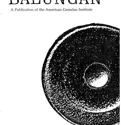 خرید و دانلود نسخه کامل کتاب Balungan Gamelan Journal