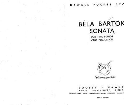 خرید و دانلود نسخه کامل کتاب Bartok Bela Sonata for two pianos and percussion