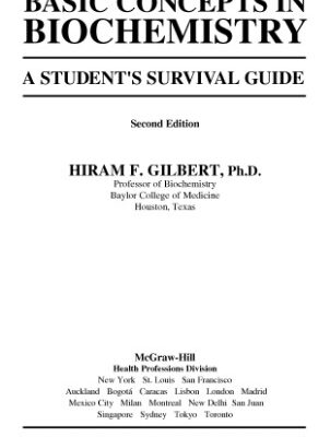 خرید و دانلود نسخه کامل کتاب Basic Concepts in Biochemistry A Student’s Survival Guide
